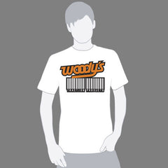 WOODYS BAR CODE TEE/MEDIUM 102-CODE-M