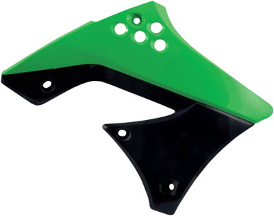 ACERBIS RADIATOR SHROUDS (GREEN/BLACK) PART# 2141721089 NEW