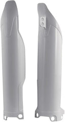 ACERBIS LOWER FORK COVER SET (WHITE) PART# 2141760002 NEW
