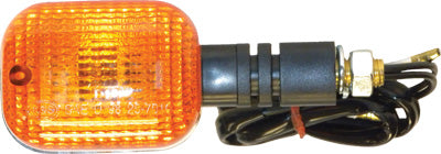 K S UNIVERSAL SIGNAL LIGHTS BLACK W/AMBER LENS PART# 25-7000 NEW