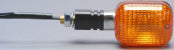 K SMALL UNIVERSAL SIGNAL LIGHTS CHROME W/AMBER LENS 25-7002