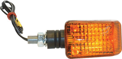 K SMALL UNIVERSAL SIGNAL LIGHTS BLACK W/AMBER LENS 25-7500