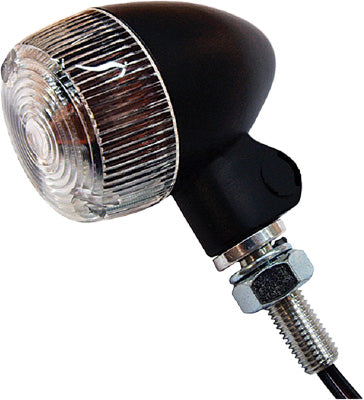 K SMALL TURN SIGNAL STYLE 1 BLACK W/CLEAR LENS 25-8324BK