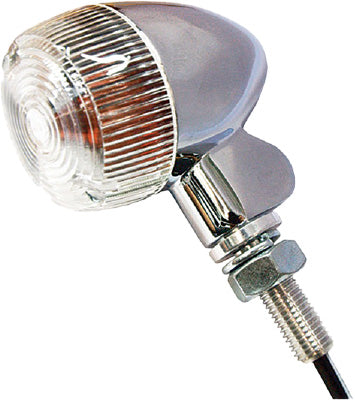 K S TURN SIGNAL STYLE 1 CHROME W/CLEAR LENS PART# 25-8324CM NEW