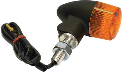 K S TURN SIGNAL STYLE 2 BLACK W/AMBER LENS PART# 25-8333BK NEW