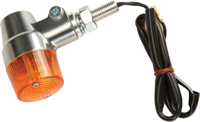 K S TURN SIGNAL STYLE 3 CHROME W/AMBER LENS PART# 25-8607 NEW