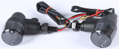 K S TURN SIGNAL STYLE 3 BLACK W/SMOKE LENS PART# 25-8631 NEW