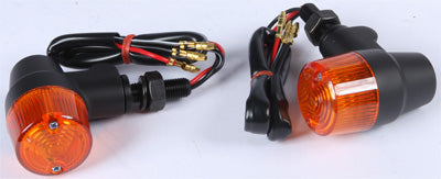 K S TURN SIGNAL STYLE 3 BLACK W/AMBER LENS PART# 25-8633 NEW