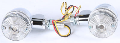 K S STYLE 1 LED TURN SIGNAL CHROME W/CLEAR LENS PART# 26-8324CM NEW