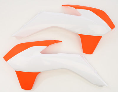 ACERBIS RADIATOR SHROUD KTM'16 ORG/WHT #2314255321