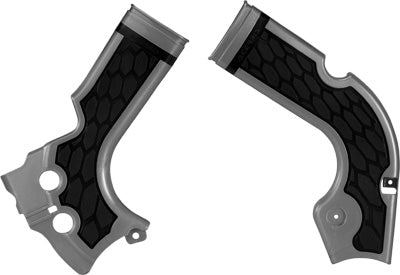 ACERBIS X-GRIP FRAME GUARD (SILVER/BLACK) PART# 2374241015 NEW