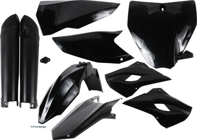 ACERBIS PLASTIC KIT- FULL HUSKY MX BLACK PART# 2393460001 NEW