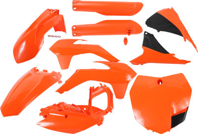 ACERBIS FULL PLASTIC KIT KTM ORANGE/BLACK PART# 2403091008 NEW