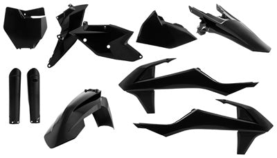 ACERBIS FULL PLASTIC KIT SXF/XCF250- 4 50 '16 BLACK 2421060001