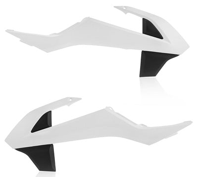 ACERBIS RADIATOR SHROUD WHITE/BLACK 2449701035