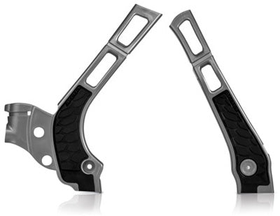 ACERBIS X-GRIP FRAME GUARDS SIL/BLK 2464741015