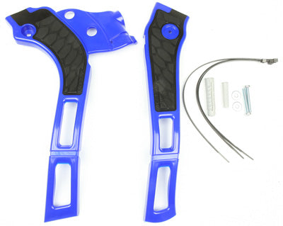ACERBIS ACERBIS X-GRIP FRAME GUARDS BLUE/BLACK 2464741034 PART NUMBER 2464741034