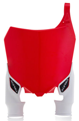 ACERBIS FRONT NUMBER PLATE RED/WHITE 2527411005