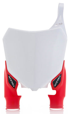 ACERBIS FRONT NUMBER PLATE WHITE/RED 2527411030