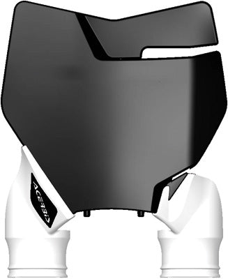 ACERBIS FRONT NUMBER PLATE BLACK/WHITE 2527421007