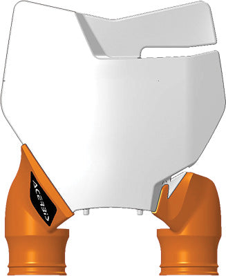 ACERBIS FRONT NUMBER PLATE WHITE/ORANGE 2527425412