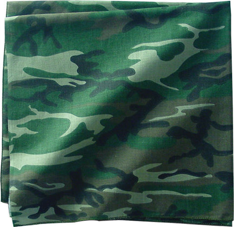 ZAN BANDANNA WOODLAND CAMO PART# B008