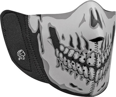ZAN MODI-FACE DETACHABLE MASK NEOPRENE GRAY SKULL WBNFM004H