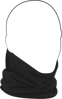 ZAN NECK WARMER MICROFLEECE (BLACK) PART# WFMFN114