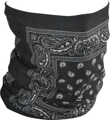 ZAN MOTLEY TUBE FLEECE LINED (BLACK PAISLEY) PART# TF101