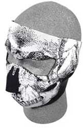 ZAN FULL FACE MASK (BLACK & WHITE SKULL) WNFM002