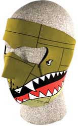 ZAN FULL FACE MASK (BOMBER) PART# WNFM010