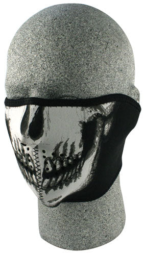 ZAN HALF FACE MASK (GLOW-IN-THE-DARK SKULL) WNFM002HG