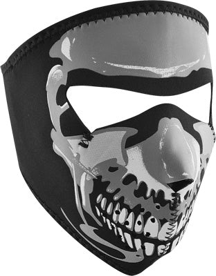 ZAN FULL FACE MASK GLOW-IN-DARK SKULL - SMALL FACE PART# WNFMS023G
