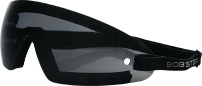 BOBSTER SUNGLASSES WRAP AROUND BLACK W /SMOKE LENS PART# BW201