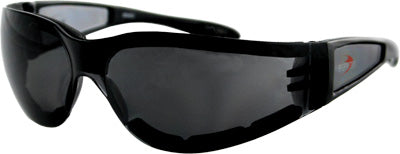 BOBSTER SHIELD II SUNGLASSES BLACK W/SMOKE LENS PART# ESH201