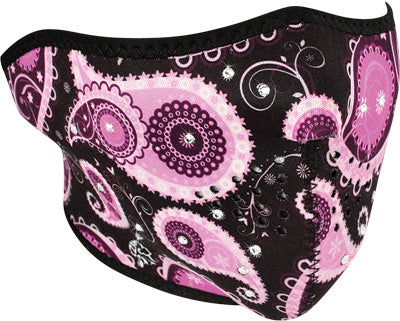 ZAN HIGHWAY HONEYS HALF MASK (PURPLE PAISLEY) PART# WNFM162HB