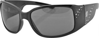 ZAN BOISE SUNGLASSES BLACK FRAME W/SMOKED LENS EZBE01