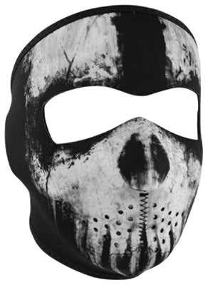 ZAN NEOPRENE FULL MASK SKULL GHOST WNFM409