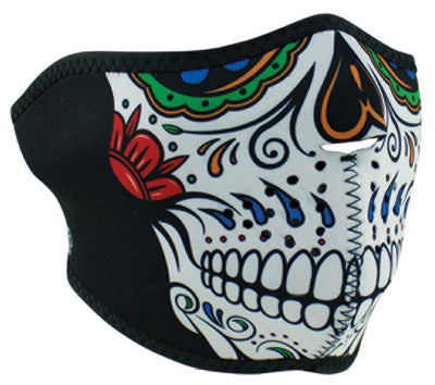 ZAN NEOPRENE HALF MASK MUERTE SKULL WNFM413H