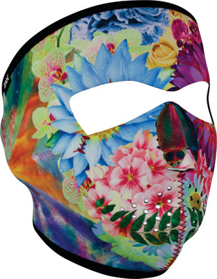 ZAN NEOPRENE FULL FACE FLOWER SKUL L WNFM182