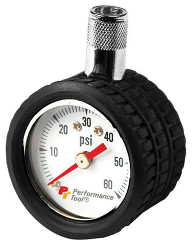 PERFORMANCETOOL W9105 MINI DIAL TIRE PRESSURE GAUGE