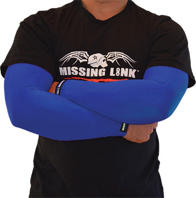 MISSING LINK ARMPRO SLEEVES SOLID BLUE LARGE PART# APBL-L