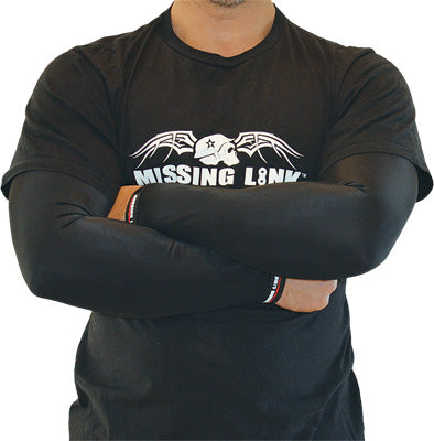 MISSING LINK ARMPRO SLEEVES SOLID BLACK X-SMALL PART# APBKES