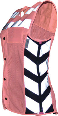 MISSING LINK MESHED UP SAFETY VEST HI-VIS PINK MEDIUM PART# MUWPM