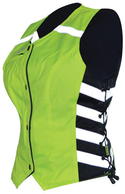 MISSING LINK D.O.C. REVERSIBLE SAFETY VEST BLACK/HI-VIZ LADIES 2X-LARGE PART# G2