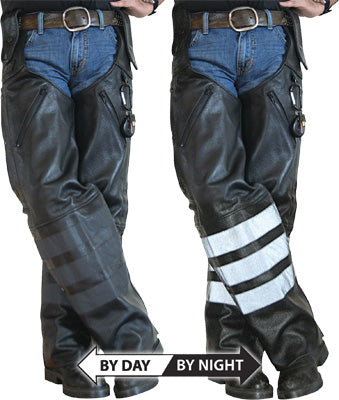 MISSING LINK BLACK OPS LEATHER HOOK CHAPS BLACK SMALL PART# BOHCL-S