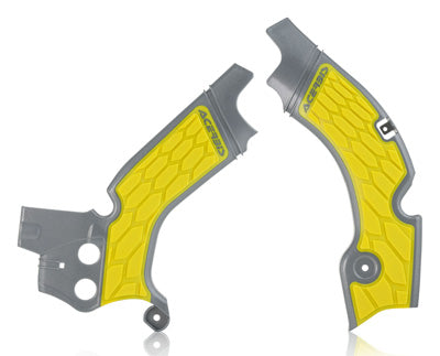 ACERBIS ACERBIS X-GRIP FRAME GUARD GREY/YELLOW 2630531120 PART NUMBER 2630531120