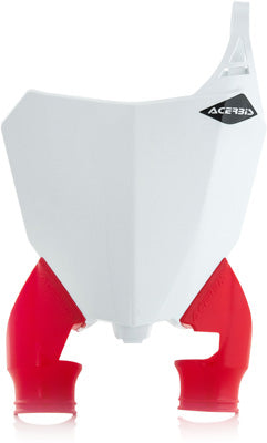 ACERBIS FRONT NUMBER PLATE RED/WHITE 2630771005