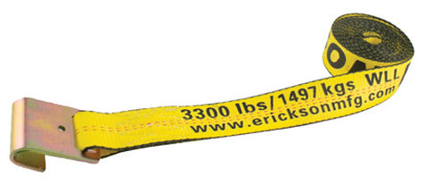 ERICKSON 2" X 30' 10000 LB WINCH STRAPWITH FLAT HOOK BULK 58600