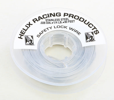HELIX SAFETY LOCK WIRE 1/4LB SPOOL 0.028 DIA PART# 112-0028